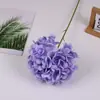 Flores Artificiales 135 Piezas Ramo Individual de Hortensia Hogar Sala de Estar Flor de Seda Decoración Boda Flores Falsas Arreglo en el Lugar Flores