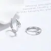Pendientes Pequeños de Ballena de Plata de Ley 925 para Mujer, Lisos y Sencillos, Elegantes y Lujosos, Pendientes Versátiles y Exquisitos, Regalo de Cumpleaños