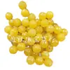 Óleo de Frango Contas de Lótus Amarelas Contas Redondas Jade Contas Soltas Jade Quartzito Amarelo Dourado Pulseira Colar Acessórios de Joalheria Contas
