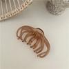 Pinza Tiburón Elegante con Gradiente de Té con Leche Estilo Coreano de Alta Gama Pinza para el Pelo Trasero con Dientes Grandes Accesorios para el Cabello Pinza para el Pelo para Mujeres