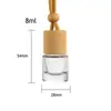 Frasco Pequeno Redondo para Aroma de Carro, Frasco Refil de Perfume para Carro, Pingente Decorativo para Interior de Carro, Frasco Vazio de Perfume para Carro, Frasco Cilíndrico