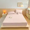 Lençol de elástico com fronha tudo incluído capa de cama peça única respirável colchão capa de poeira de hotel capa protetora Simmons fixação antiderrapante lençol de cama