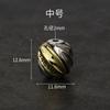 Pulsera Wenwan retro de cobre con incrustaciones de plata s925 con cuentas trenzadas de mantra de seis palabras, accesorios para hombres