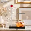 Estante de almacenamiento de tazas con forma de caqui, portavasos de agua con forma de árbol, estante para tazas de café y tazas de té para mesa de comedor, estante creativo para colgar tazas
