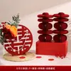 Adornos de Bola de Panal con Caracteres de Doble Felicidad para Decoración de Habitación de Boda, Decoraciones de Mesa de Compromiso y Colección de Artículos de Boda 3D de Doble Felicidad