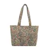 Bolsa de Lona Floral de Gran Capacidad 2026 Nueva de Moda Elegante Fresca Bolso Tote de un Solo Hombro Bolsa para Mujer
