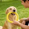 Juguete para Perros Grandes, Anillo Interactivo, Frisbee, Anillo de Arrastre, Adecuado para Golden Retrievers y Border Collies, Juguete Resistente para Masticar para Limpieza Dental y Alivio del Aburrimiento