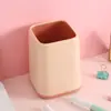 Porta-canetas de emenda bicolor multifuncional porta-canetas de armazenamento estudante maquiagem simples criativo celebridade da internet porta-canetas de mesa grande capacidade