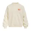 Sudadera con cuello redondo y estampado de letras estilo callejero para hombre, sudadera casual de manga larga con vibra de moda callejera americana para primavera y otoño