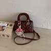 Bolso Pequeño con Patrón de Diamantes para Mujer, Bolso de Mano Casual de Moda Tendencia 2026, Bolso de Hombro Cruzado Simple y Elegante