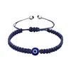 Joyería Popular Transfronteriza Europea y Americana Ojos Azules Cuerda Roja Tejido a Mano Ajustable Ojo del Diablo Pulsera Fabricante Venta al por Mayor