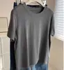 Camiseta Lisa Redonda de Manga Curta para Mulheres! Blusa Versátil de Caimento Solto Emagrecedora com Ombro Normal para o Verão, Camiseta Casual para Tamanhos Pequenos