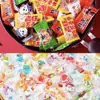Navidad Rojo de moda grulla de papel colorida dulces al por mayor al por mayor infancia campus mini bocadillos mixtos multi-sabor