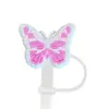 Estilo Fresco Rosa 8/10 mm Cubierta para Popote Creativo Dibujos Animados Tapa a Prueba de Polvo para Popote Tapón para Popote de Vaso de Agua En Stock