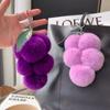 [Uvas Lindas] Colgante de Bolso de Piel de Conejo Rex Real Colgante de Llavero de Coche de Bola de Felpa de Celebridad de Internet Accesorios