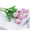 Tulipán Mini Simulado Personalizado Flor Falsa Decoración para Sala de Estar en Casa Material de Arreglo Floral Tacto Pu Boda