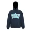 Sudadera con capucha de terciopelo Bpm con estampado de letras Broken Planet, holgada, casual, para hombre y mujer, moderna, otoño e invierno