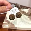 Otoño e Invierno Populares Retro Modernos Atmosféricos Terciopelo Estampado Leopardo Flor Pendientes Personalizados Accesibles Lujo Super Hada Elegantes Pendientes de Gama Alta