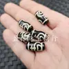 Cuentas Dzi Diente de Tigre Blanco y Negro, Cuentas Sueltas de Jade, Jarrón de Tres Ojos de Ágata, Cuentas de Barril Naíf, Cuentas de Arroz, Joyería Lezi