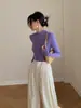 Linda Camisa Base de Tricô Rosa Meia-Gola Estilo Coreano para Mulheres, Única e Super Estilosa para Outono e Inverno, Top Justo e Valorizador