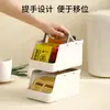 Caixa de Armazenamento de Mesa Fasola Cesta de Armazenamento de Lanches de Grande Capacidade para Dormitórios de Estudantes, Caixa de Armazenamento Empilhável para Sachês de Café e Chá