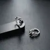 Brincos de Argola Cruzados de Zircônia Transfronteiriços para Homens, Brincos de Argola Lisos, Presilhas de Orelha de Raio, Pingentes de Orelha, Acessórios de Orelha para Mulheres, Amostra de Live do TikTok