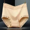 Roupa íntima Chenmei feminina plus size algodão menina cheinha renda cintura alta sexy modeladora de barriga confortável plus size estilo japonês