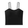 Camisola de verano de seda de hielo larga y gruesa para mujer, con pecho pequeño y grande, ajustada, en forma de U, con espalda hermosa