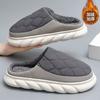 Pantuflas de Algodón para Hombre de Talla Grande Otoño e Invierno para Interior del Hogar de Suela Gruesa Pantuflas de Algodón Invierno para Hombre Zapatos de Algodón para Exterior Venta al por Mayor