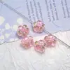 Hecho a Mano Lámina de Plata Triturada Arena Dorada Pétalos Flores Cuentas de Vidrio DIY Collar Pulsera Colgante Accesorios En Stock Envío 48h