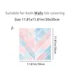 Atacado de Fabricantes de uma Variedade de Azulejos de Piso com Padrões Retro Estilo Europeu para Banheiros e Cozinhas, Adesivos de Azulejo 2D à Prova d'Água e Óleo