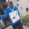 Bolso Cruzado de Lona Estilo Harajuku Nuevo Estilo 2025 para Estudiantes Femeninas, Bolso de Hombro Versión Coreana, Bolso Tote Sencillo para Tutorías