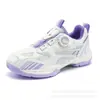 Tênis Esportivo de Cano Baixo para Homens e Mulheres, com Solado Macio Antiderrapante e Resistente ao Desgaste, Sapatos para Treinamento Abrangente ao Ar Livre e Badminton com Botões Giratórios