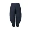 Calça Miyake Torre Feminina Cintura Alta Calça Harlan Slim Plissada Verão Novo Solta Casual Calça Fina JF413