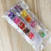 Lentejuelas para uñas joyería brillo mariposa láser lentejuelas ojo de caballo caja de 12 rejillas color mixto parche de uñas accesorios para uñas