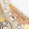Alfombra de dibujos animados para dormitorio tipo cachemira para ventanal, tatami doméstico de cobertura total para balcón, resistente a las manchas, fácil de cuidar, alfombra para alféizar de ventana