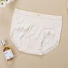 Nova Roupa Íntima Feminina de Renda Sem Costura de Cintura Média, Alta Elasticidade, Leve, Respirável, Triângulo Antibacteriano na Virilha Shorts Que Não Apertam o Enrolamento