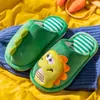 Pantuflas de Algodón Jingqi para Niños Otoño e Invierno Niños y Niñas Interior Hogar Bebé Cálido Dibujos Animados Antideslizantes Suela Suave