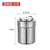 Frasco de Acero Inoxidable para Condimentos para el Hogar Transfronterizo, Botella de Condimentos para Restaurante de Barbacoa Comercial, Frasco de Polvo de Chile, Frasco de Polvo de Comino, Condimento para Catering