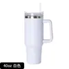 Copo de Carro com Alça 40oz Transfronteiriço Grande Capacidade Copo de Gelo com Canudo de Aço Inoxidável 304 Copo Térmico atacado