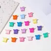 Estilo de celebridade online elegante florzinha presilha de cabelo infantil cor fluorescente mini acessórios de cabelo presilha de flor acessório de cabelo florzinha