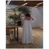 Vestido largo holgado con tirantes de algodón, estilo japonés, para vacaciones, transpirable y adelgazante, estilo veraniego, con diseño de grúa seca