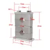 Abrazadera de tubo de aleación de aluminio de alta resistencia GB, abrazadera doble superior e inferior, abrazadera de fijación, soporte de agua, abrazadera doble de aleación de aluminio