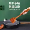 Espátula de madera maciza con mango largo, espátula de madera para olla, espátula para sartén antiadherente, espátula de cocina, espátula para freír, cuchara, utensilios de cocina, venta al por mayor de comercio exterior