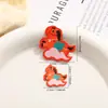 Patch Bordado Leão Vermelho de Ano Novo, Bênção do Ano do Cavalo, Patch Bordado para Caderno e Capa de Celular, Acessórios de Decoração Hanfu Infantil