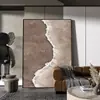 Arte de Pared Abstracto Minimalista Italiano Estilo Wabi-Sabi, Pintura de Pared para Entrada, Pintura Decorativa Artística, Arte de Pared Tridimensional Texturizado