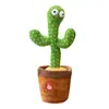 Pato Amarillo Bailarín Transfronterizo, Ganso Blanco Grande, Cactus, Flor Encantadora, Juguete de Peluche Eléctrico que Habla, Canta y Baila