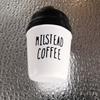 Creativo Simple Redondo Mini Taza de Café Tarjetero Madera Tarjetero Soporte para Notas Coche Adornos Lindos Hechos a Mano