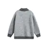 Roupas Masculinas Northbound 2026 Outono/Inverno Nova Cor Color Block Gola Alta Cardigan Suéter Masculino Malha Solta Jaqueta para Casal