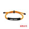 Pulseira de Corda Trançada Multicolorida Transfronteiriça Hobby Paz Amor Paz Presente Comemorativo Pulseira de Aço Inoxidável Gravada